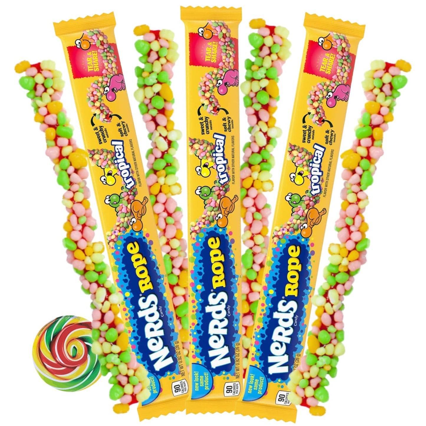Nerds Ropes – Mix Exotic de Fructe,24x 26 g