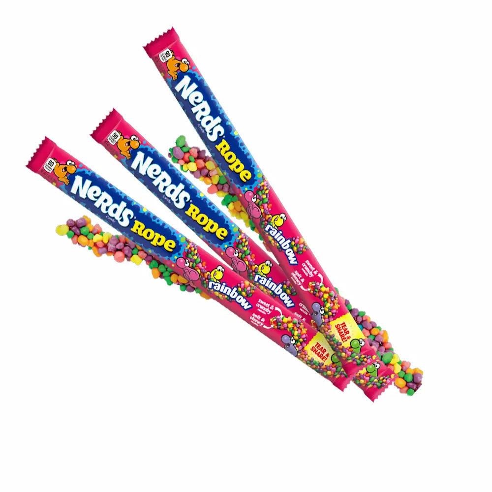 Nerds Ropes – Mix Curcubeu de Fructe, 24x26 g