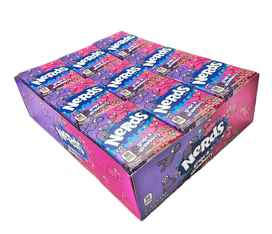 Bomboane Nerds cu aroma de struguri si capsuni 36x46,7gr.