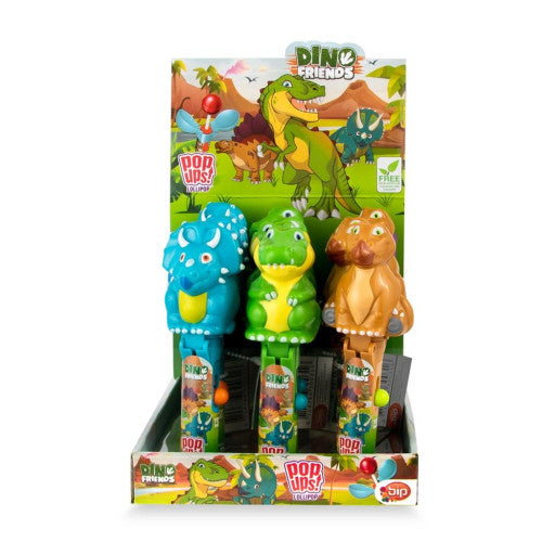 Bip Dino & Friends Lolly Pop Up 12x10 g