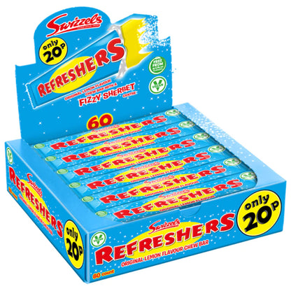 Swizzels Refreshers Original 60x18 g – batoane gumate cu aromă fructată.